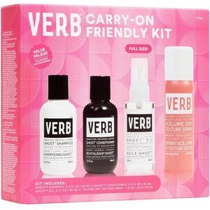 Verb Ghost Shampoo Conditioner Oil & Volume Dry Texture Spray Travel Set